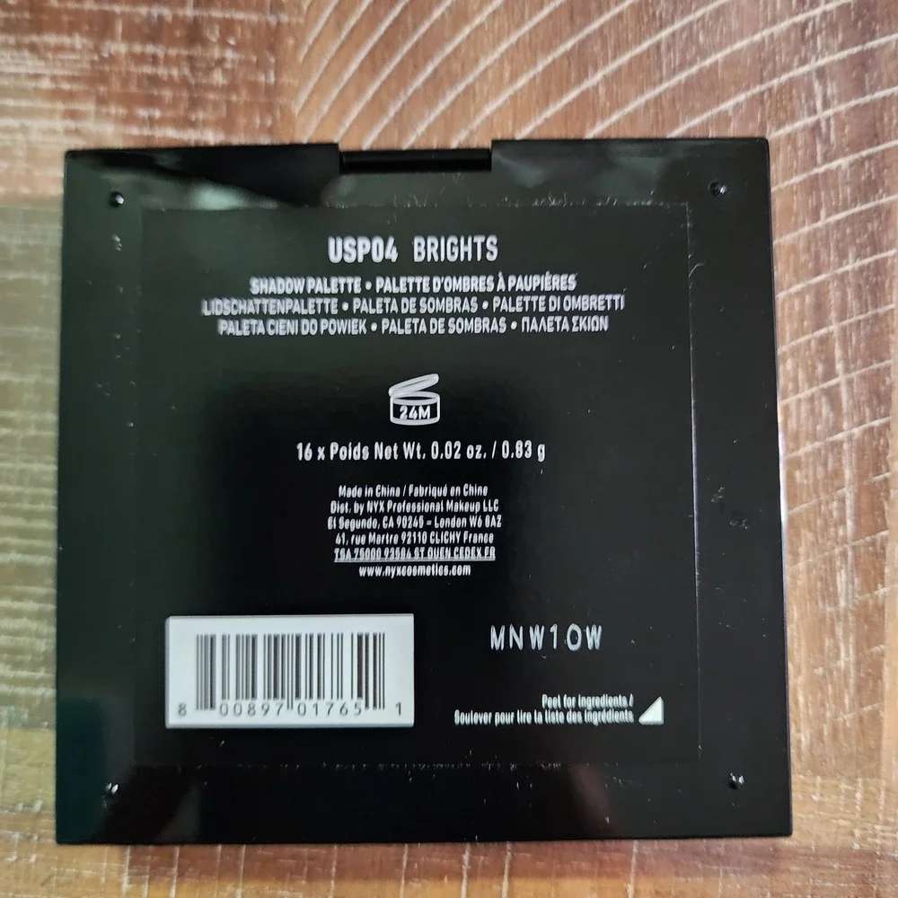 NYX‎ Ultimate Shadow Palette Brights USP04 16 Vivid Rainbow Eyeshadows New